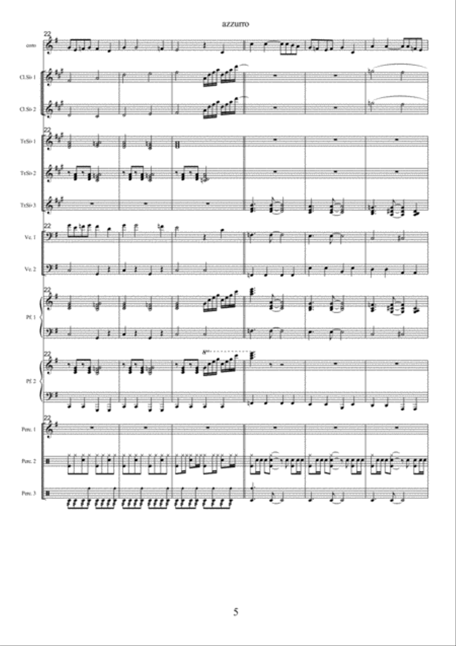 Saint Augustine In Hell Clarinet scores gallery preview page 5