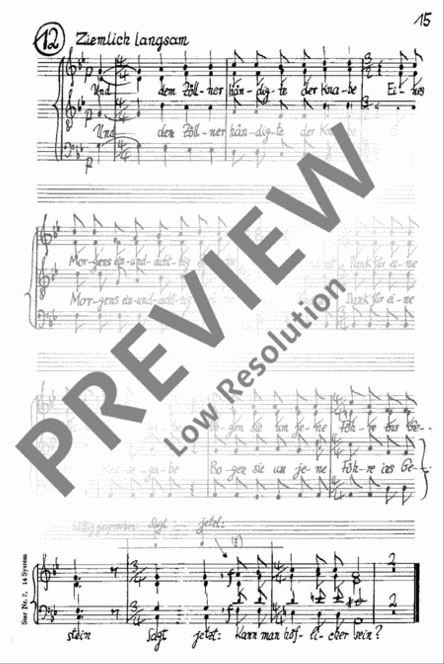 Legende vom Weisen und Zöllner 4-Part scores gallery preview page 16