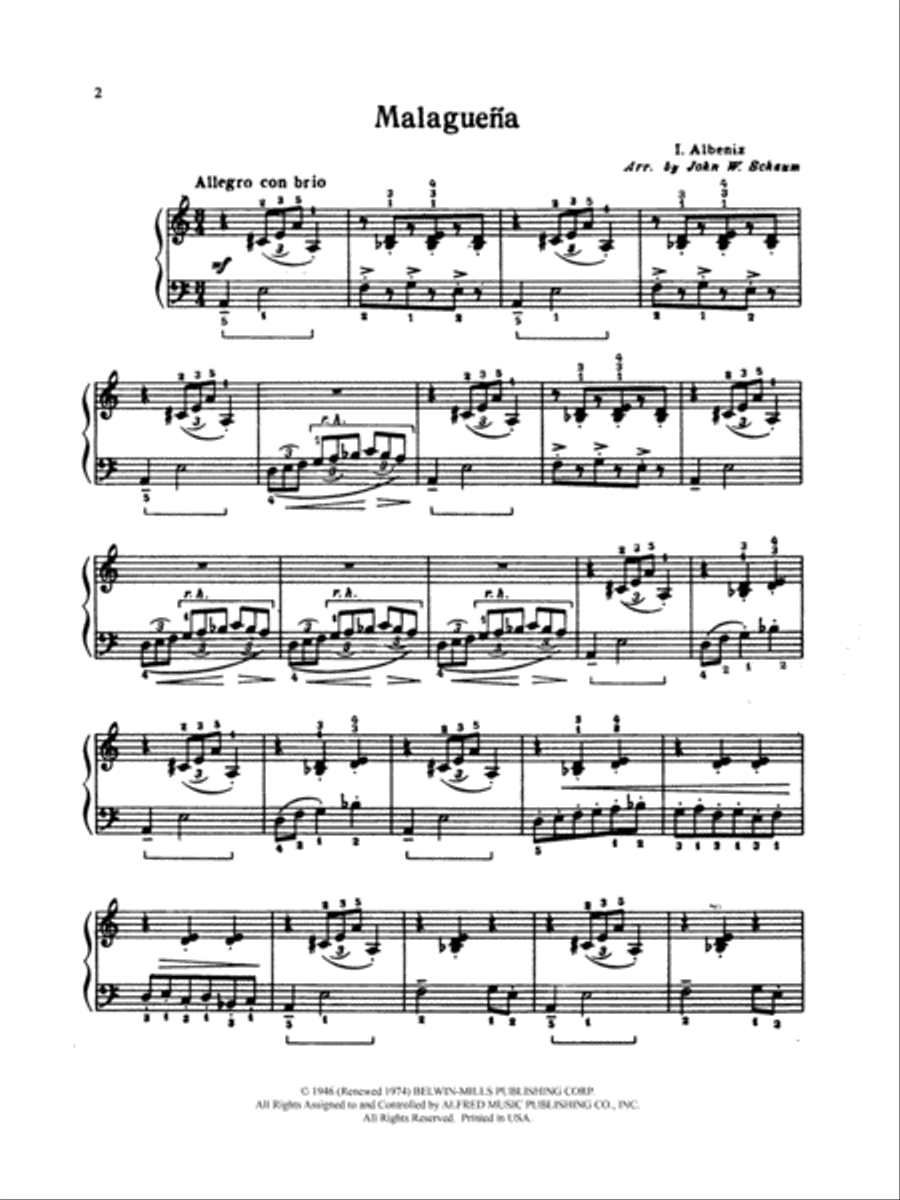 Malagueña Malagueña Small Ensemble scores gallery preview page 2