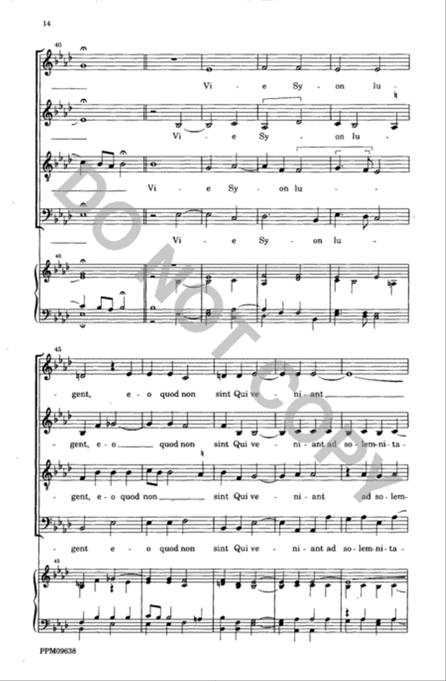 Lamentations of the Prophet Jeremiah 4-Part scores gallery preview page 15