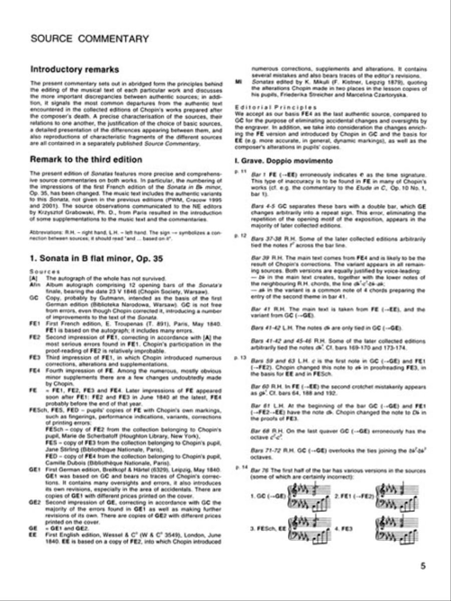 Sonatas, Op. 35 & 58 Piano Solo scores gallery preview page 6