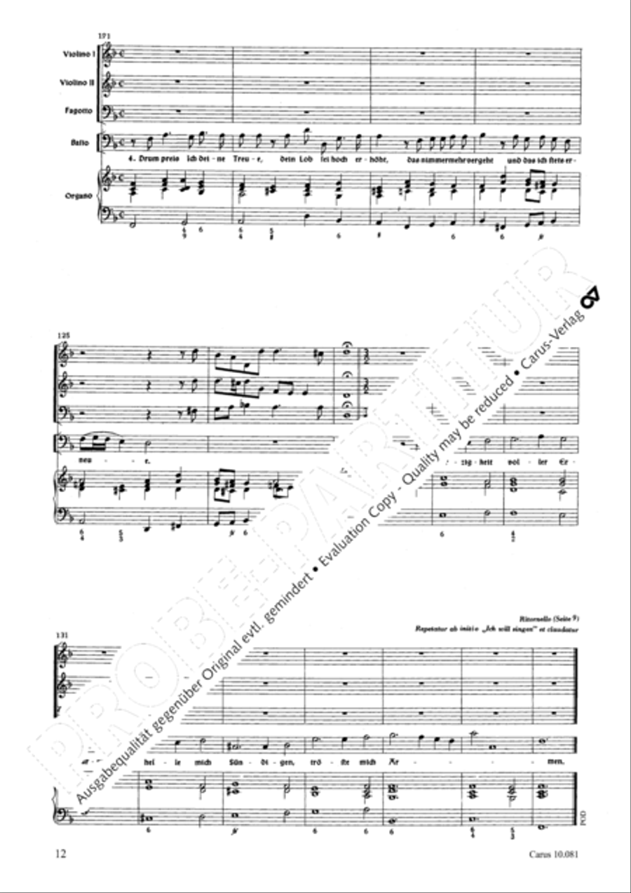Ich will singen von der Gnade 4-Part scores gallery preview page 15