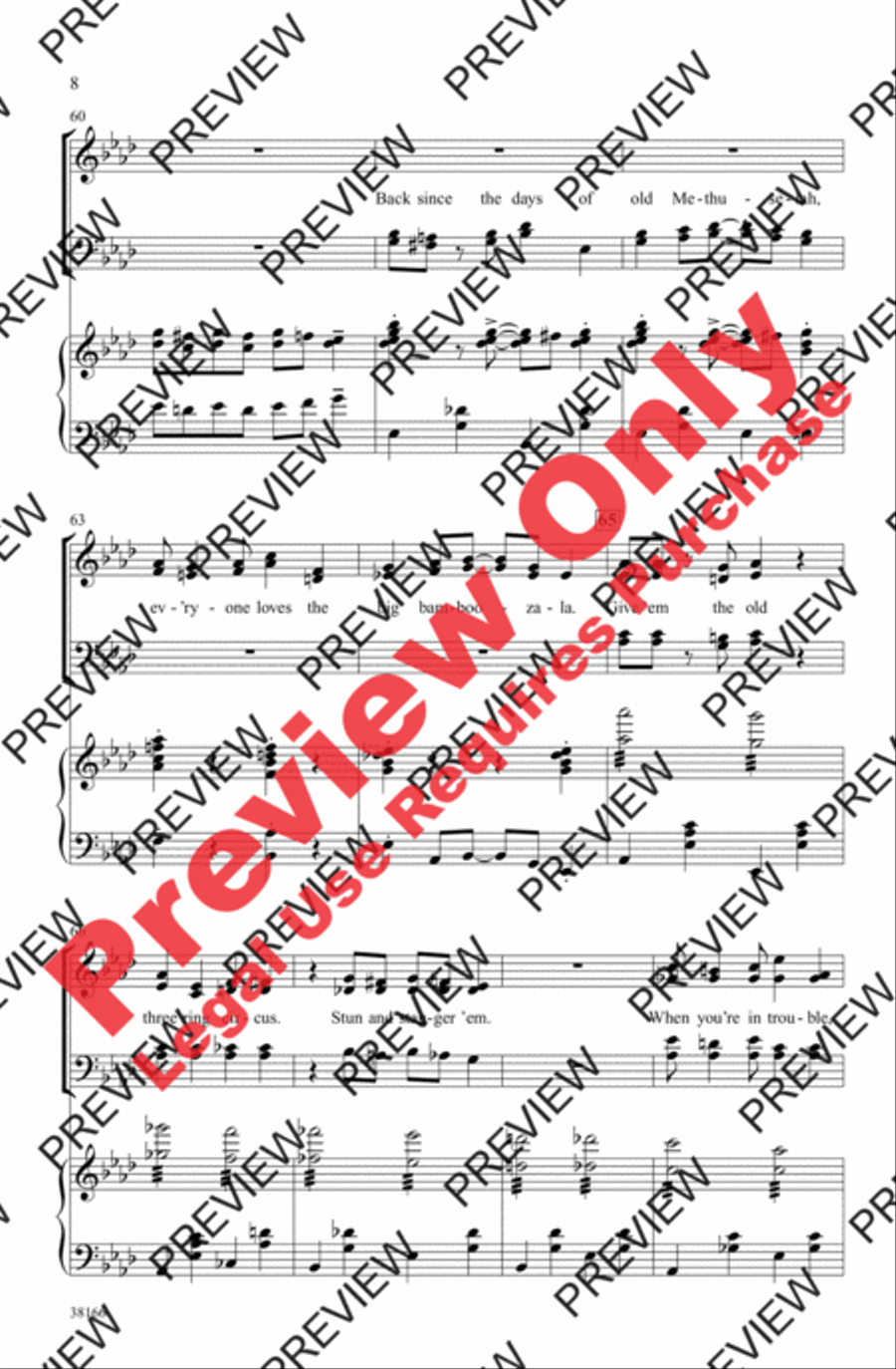 Razzle Dazzle 4-Part scores gallery preview page 19