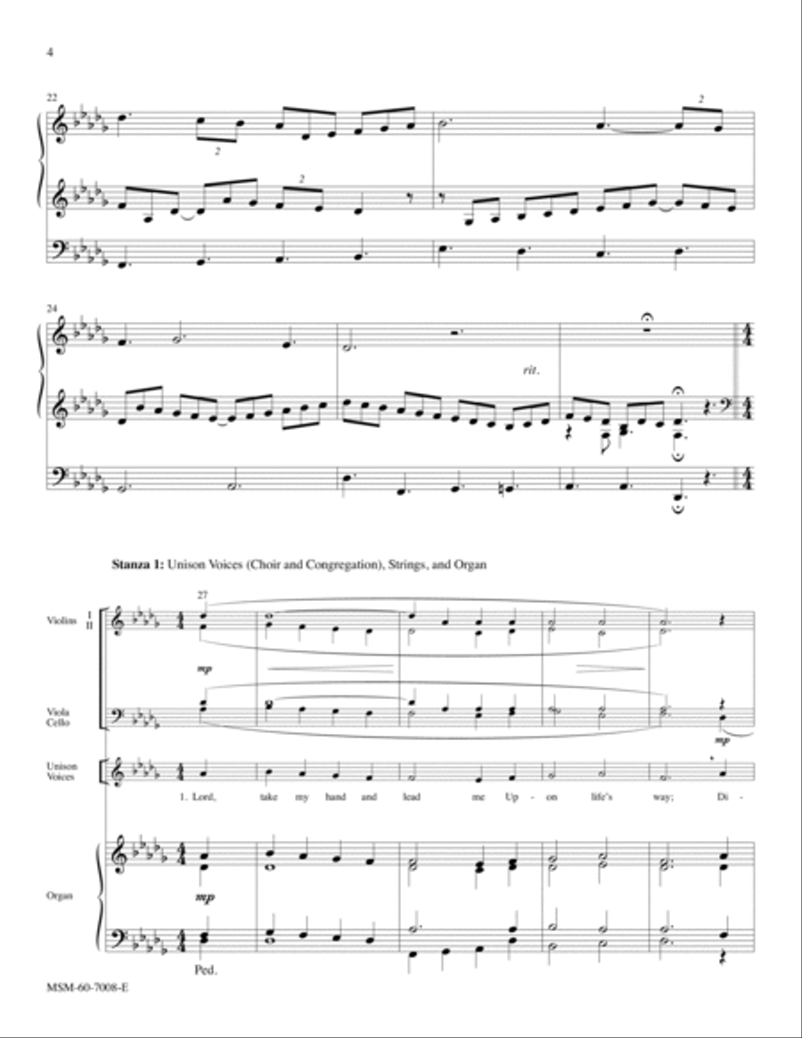 Lord, Take My Hand and Lead Me Choir scores gallery preview page 4
