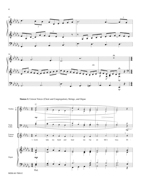 Lord, Take My Hand and Lead Me (Downloadable Full Score)