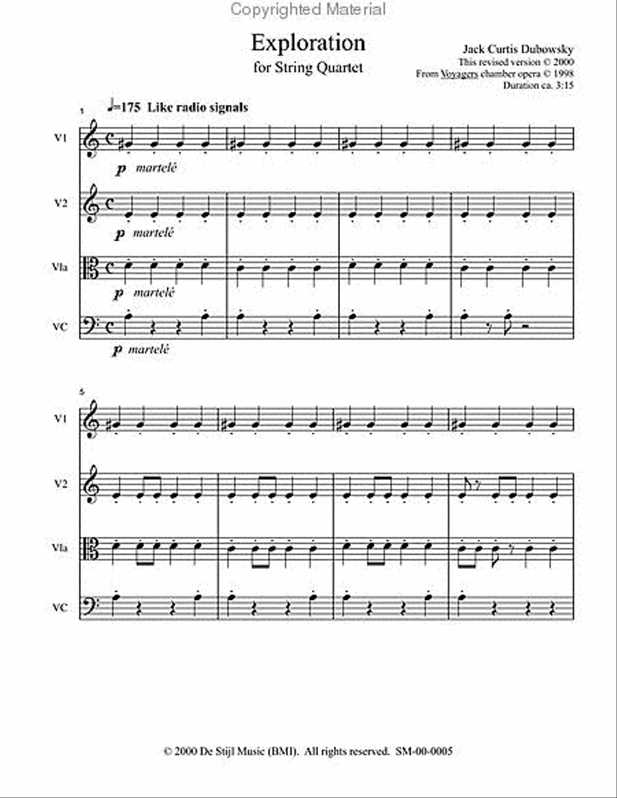 Exploration String Quartet scores gallery preview page 2