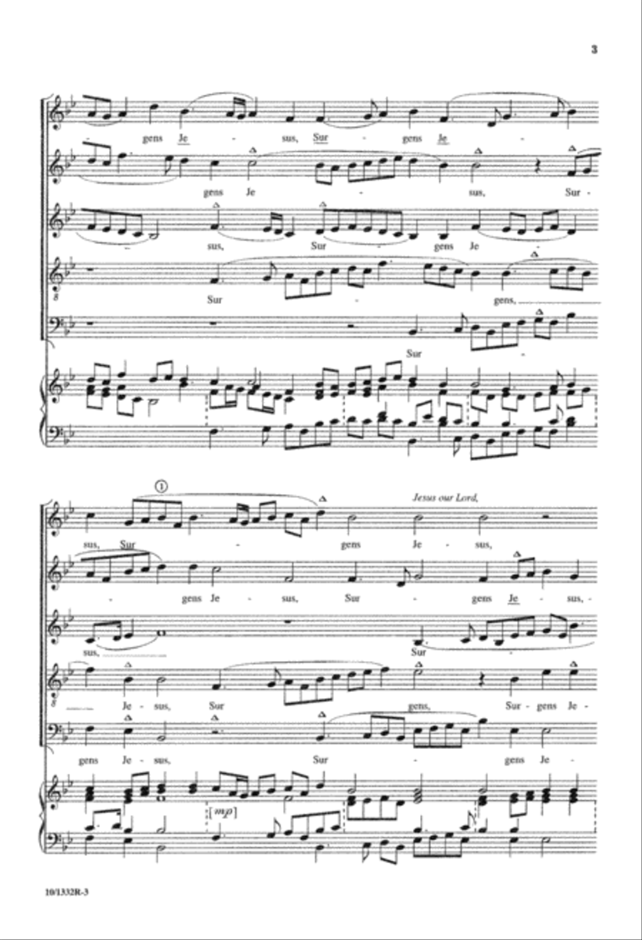 Surgens Jesus Surgens Jesus Divisi scores gallery preview page 3