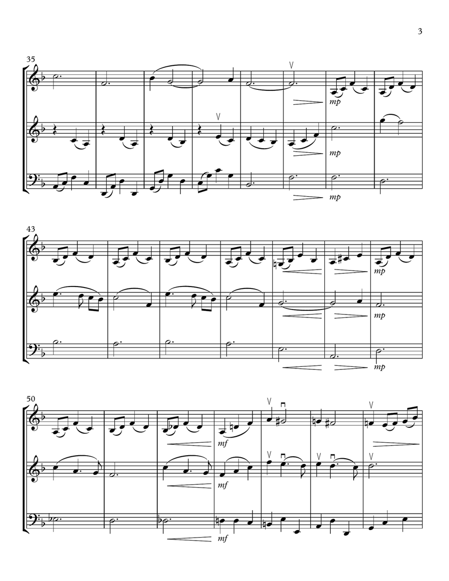 Moon River String Trio scores gallery preview page 3