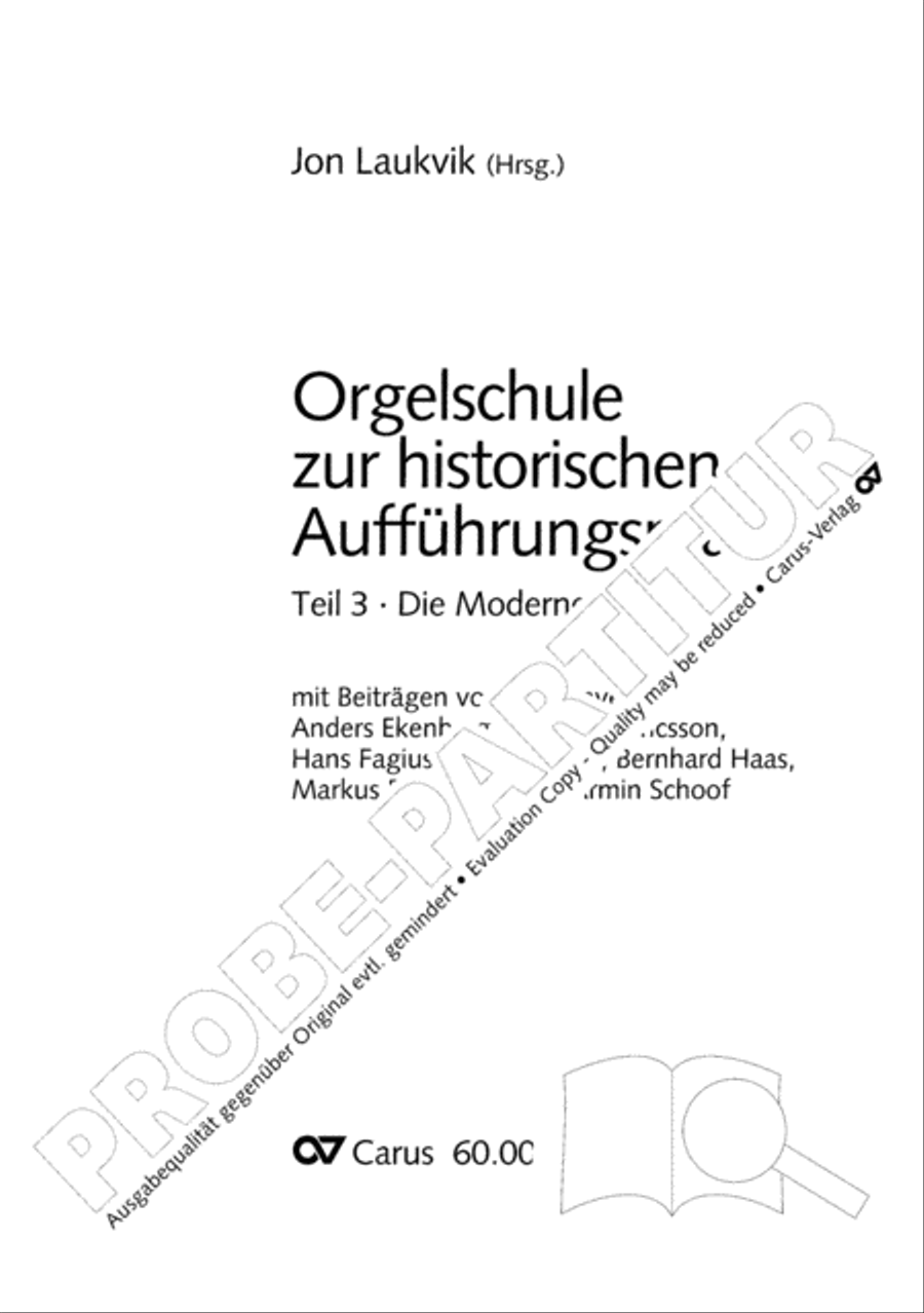 Orgelschule zur historischen Auffuhrungspraxis Organ Solo scores gallery preview page 4
