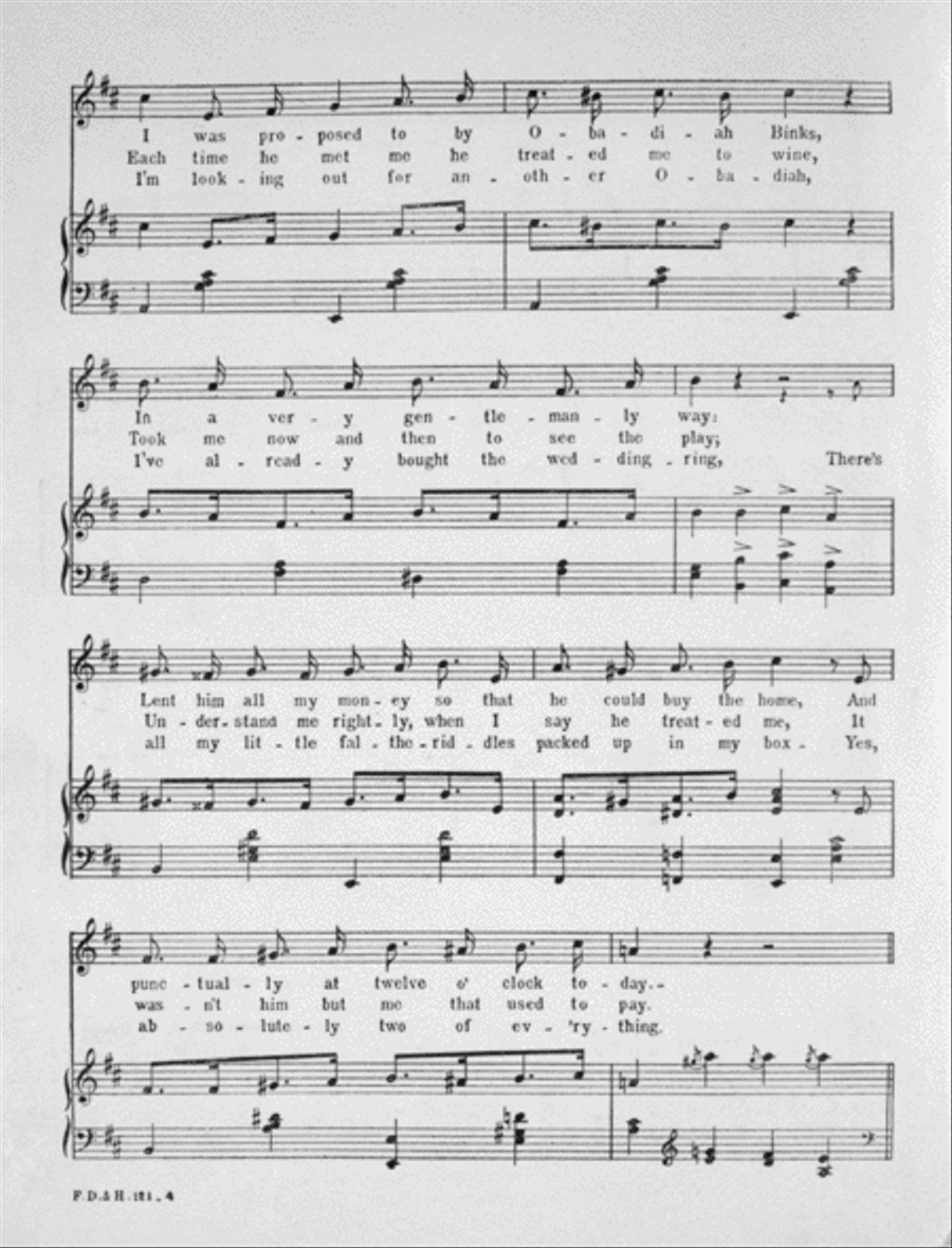 Waiting at the Church, or, My Wife Won't Let Me Voice scores gallery preview page 3
