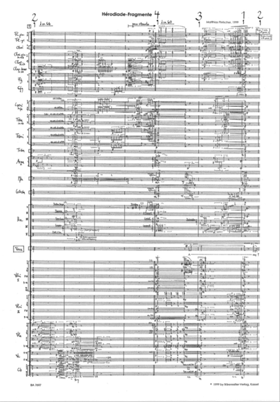 Hérodiade-Fragmente (1999) Orchestra scores gallery preview page 2