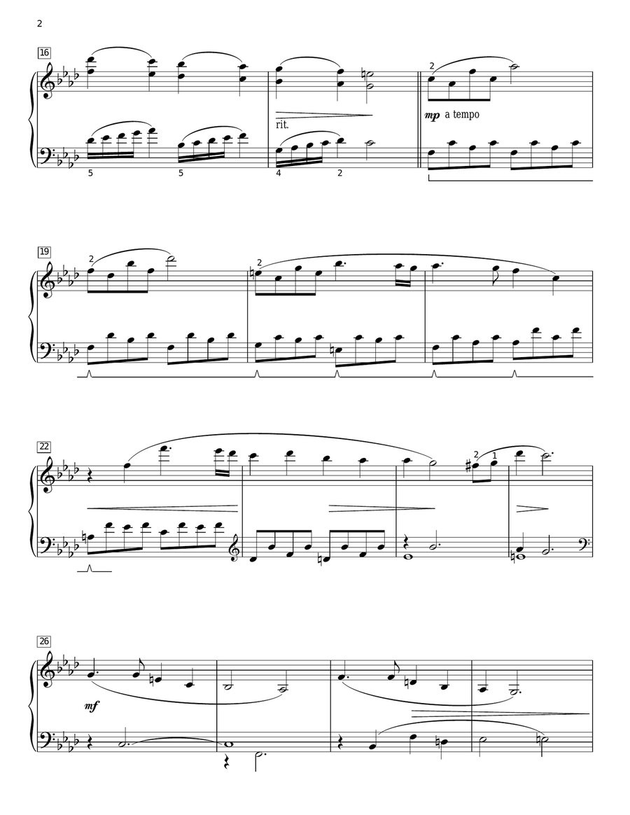 Angels From The Realms Of Glory (arr. Phillip Keveren) Piano Solo scores gallery preview page 2