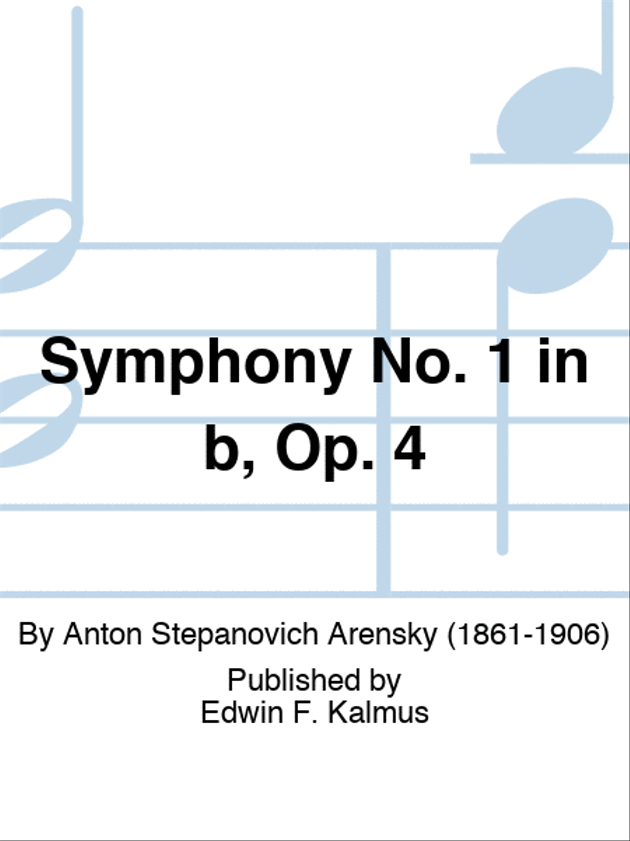 Symphony No. 1 in b, Op. 4 Orchestra scores gallery preview page 1