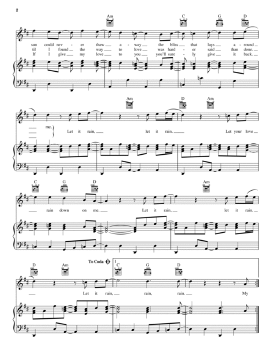 Let it outlet rain piano