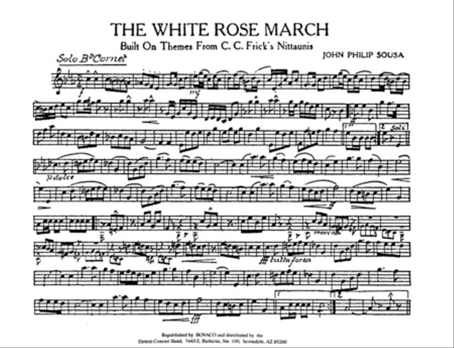 The White Rose Concert Band scores gallery preview page 2