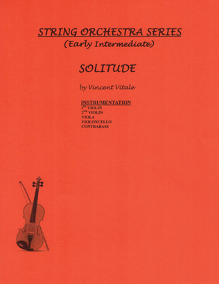 Book cover for SOLITUDE (early intermediate)
