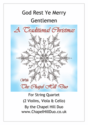 Book cover for God Rest Ye Merry Gentlemen for String Quartet - Full Length arrangement by the Chapel Hill Duo