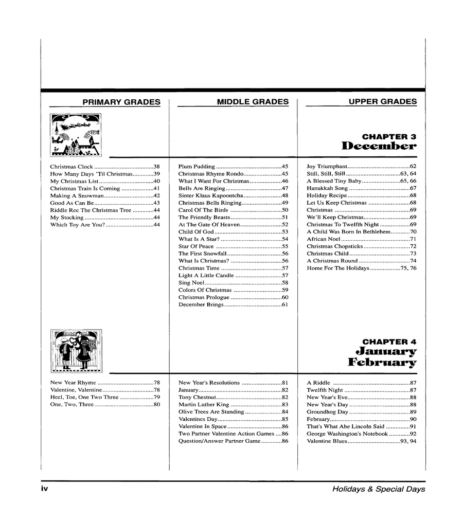 Holidays and Special Days Teacher Editions scores gallery preview page 2