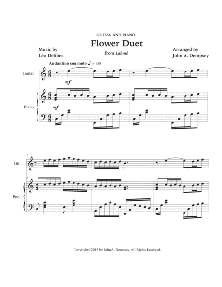 Flower Duet (Guitar and Piano) image number null