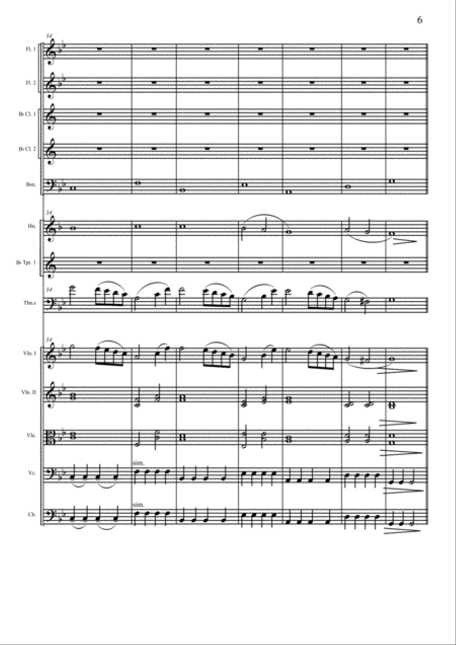 Ave Maria (For trombone and chamber orchestra) Chamber Orchestra scores gallery preview page 6