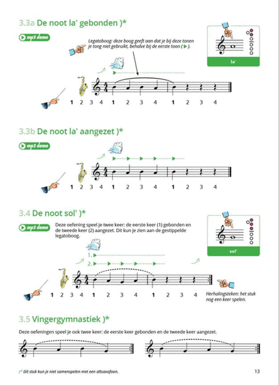 Samen Leren Samenspelen Vlaams Deel 1 Tenor Saxophone scores gallery preview page 6