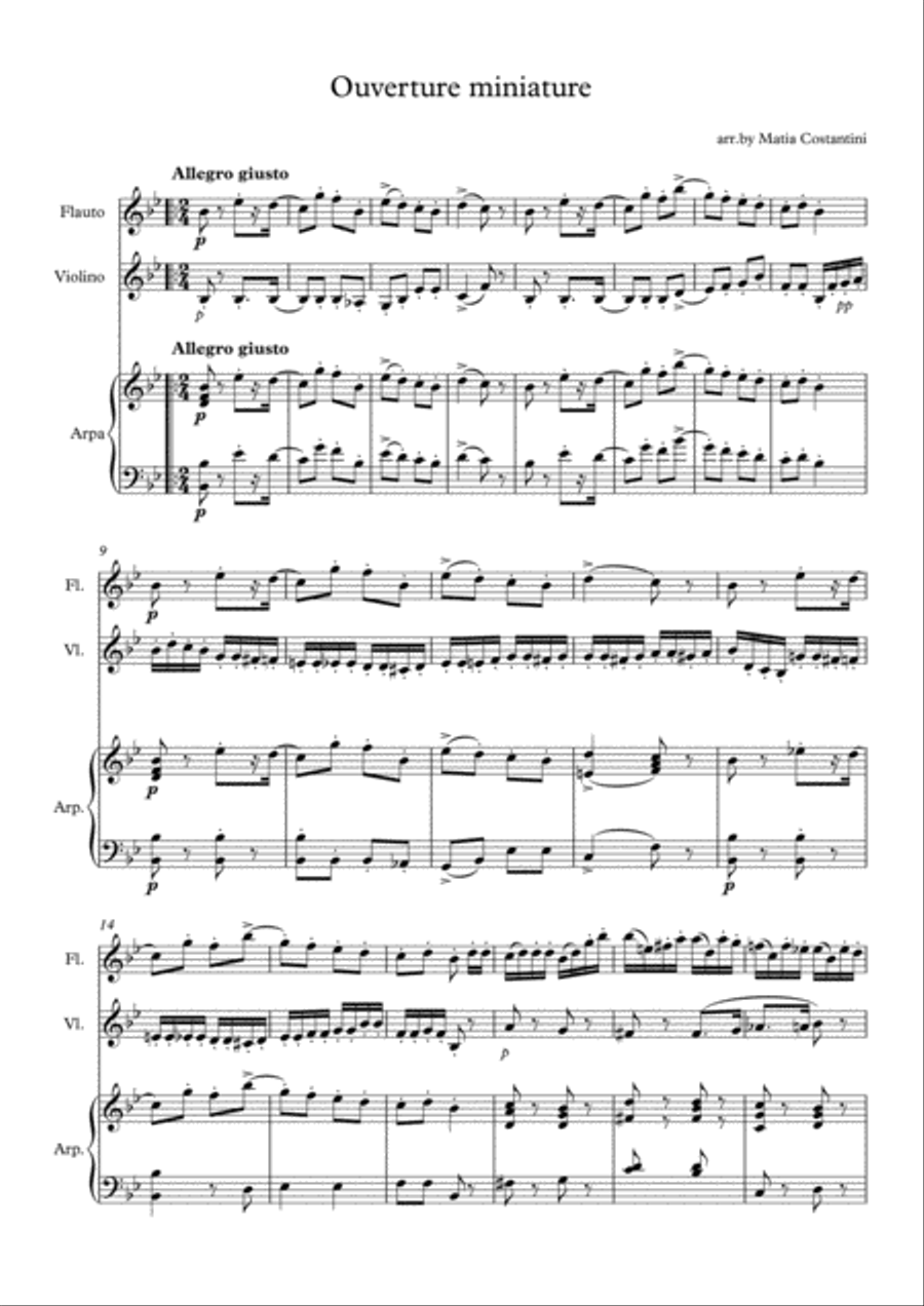 Nutcracker - Miniature Overture Small Ensemble scores gallery preview page 1