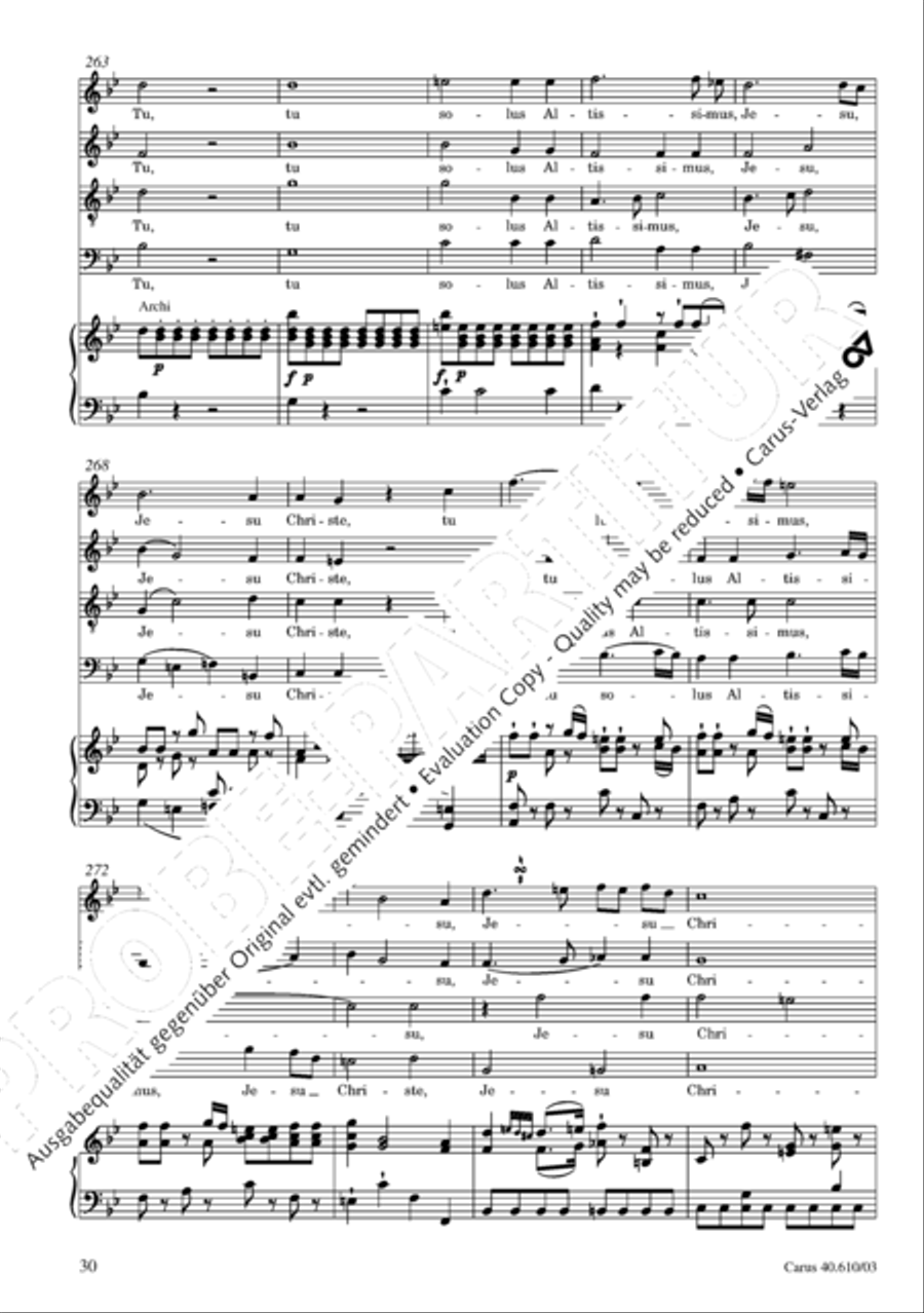 Theresienmesse in B 4-Part scores gallery preview page 31