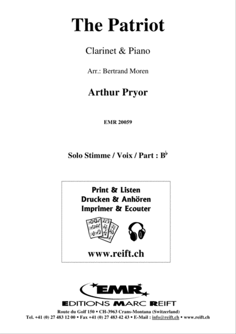 The Patriot Clarinet Solo scores gallery preview page 2