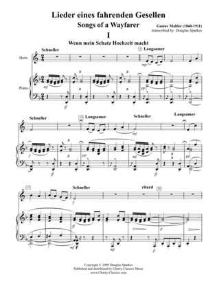 Songs of a Wayfarer for Horn in F & Piano