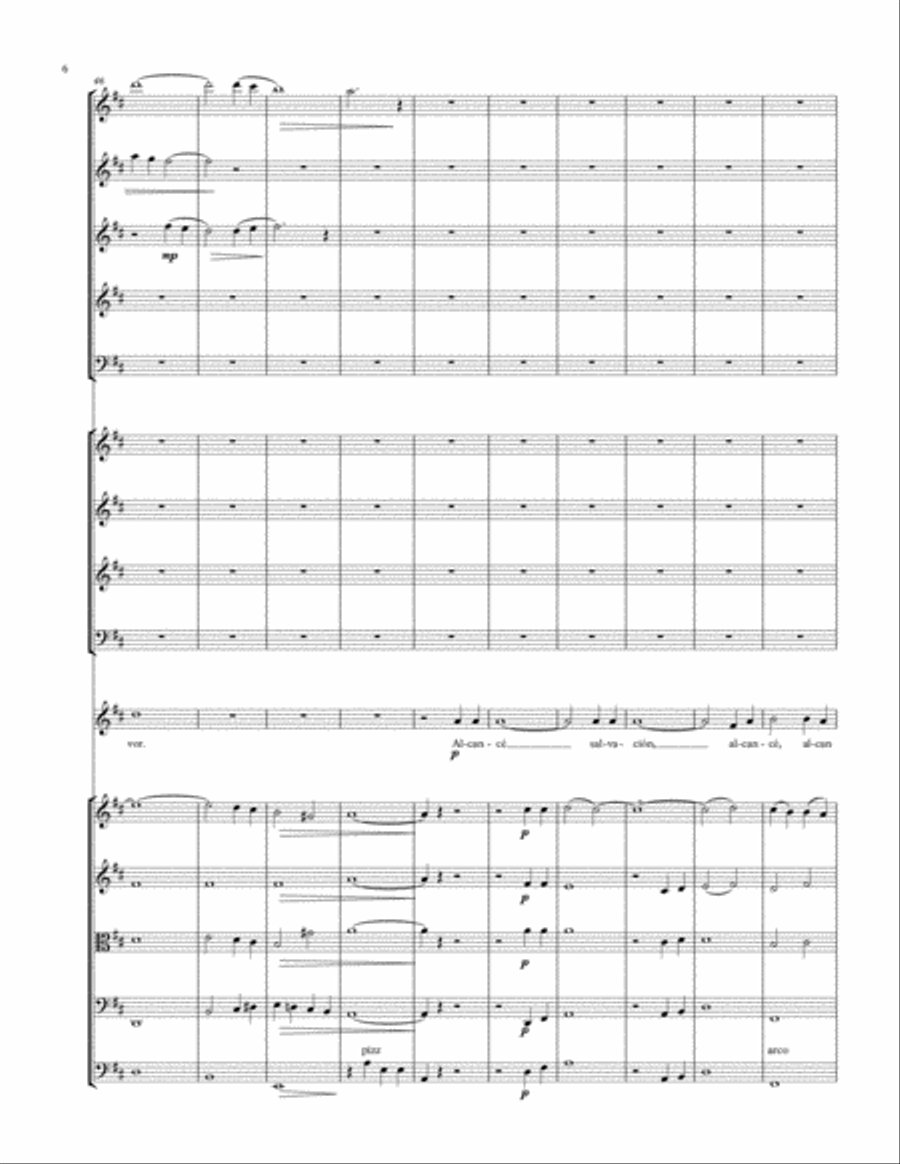 Alcancé Salvación (Estoy bien con mi Dios)-Is is well with my Soul Large Ensemble scores gallery preview page 6