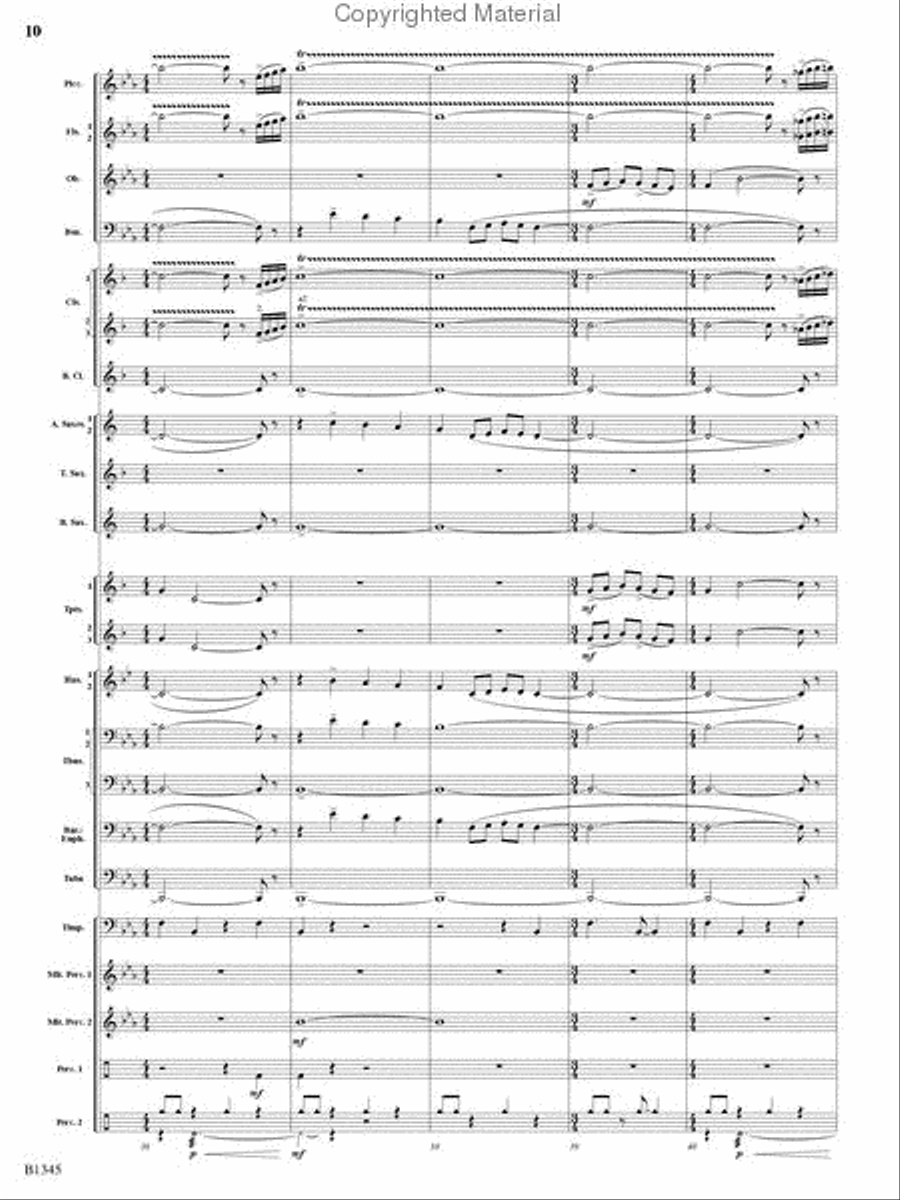 Fanfare and Jubilation Concert Band scores gallery preview page 9