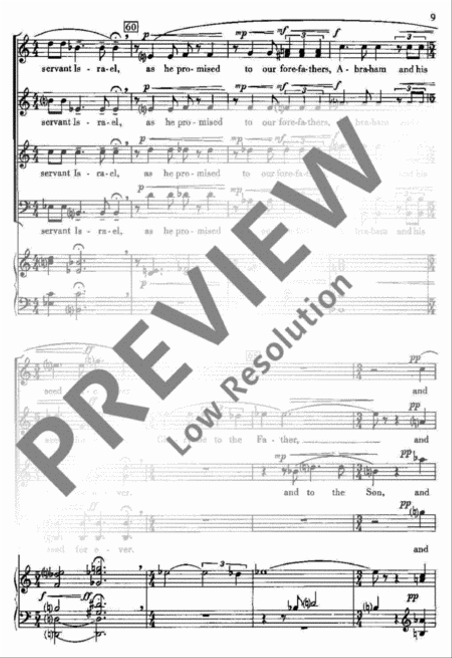 Magnificat and Nunc Dimittis Mixed Choir scores gallery preview page 12