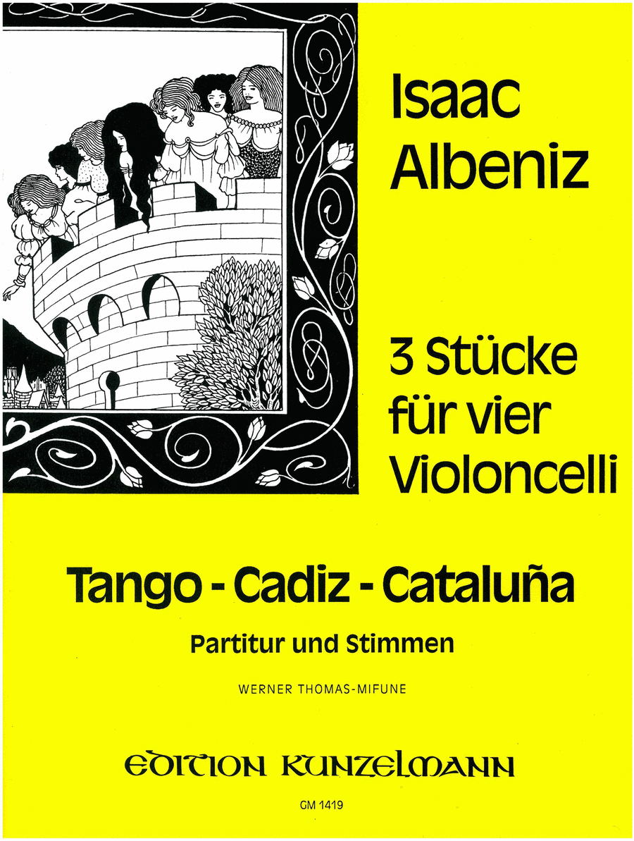 3 pieces for 4 celli Cello scores gallery preview page 1