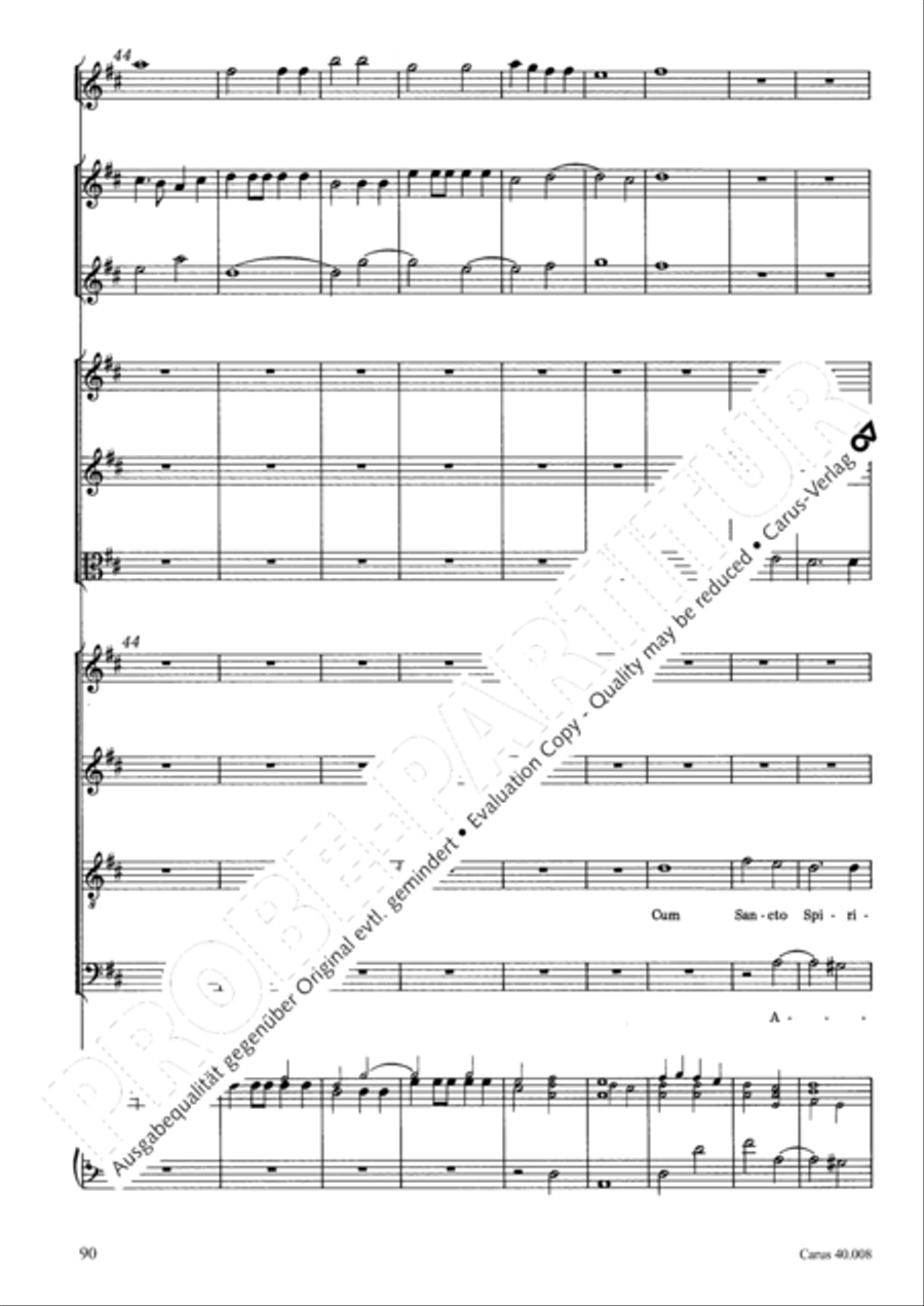 Introduzione e Gloria 4-Part scores gallery preview page 91