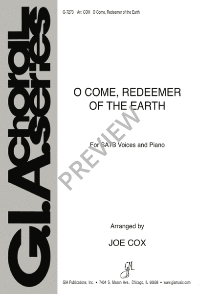 O Come, Redeemer of the Earth image number null