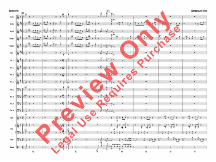 Watermelon Man (score only) Jazz Ensemble scores gallery preview page 9