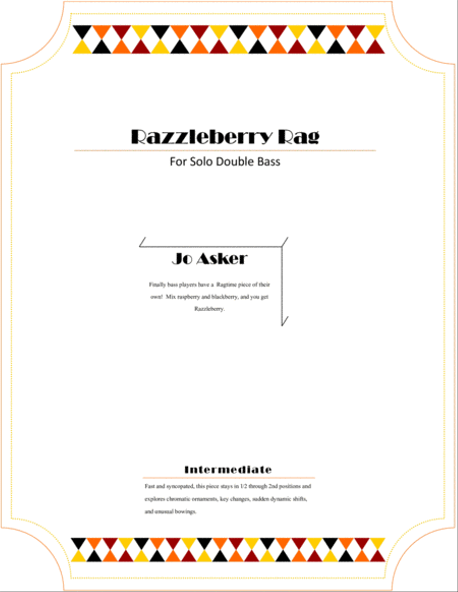 Razzleberry Rag Double Bass scores gallery preview page 1
