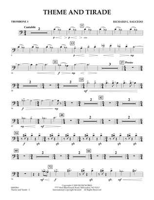 Theme and Tirade - Trombone 1