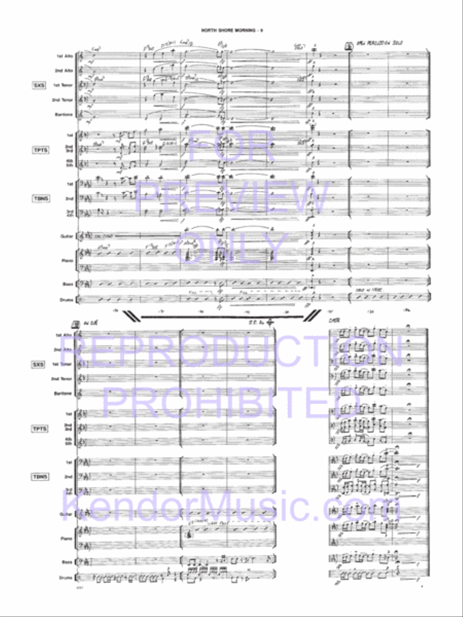 North Shore Morning Jazz Ensemble scores gallery preview page 10
