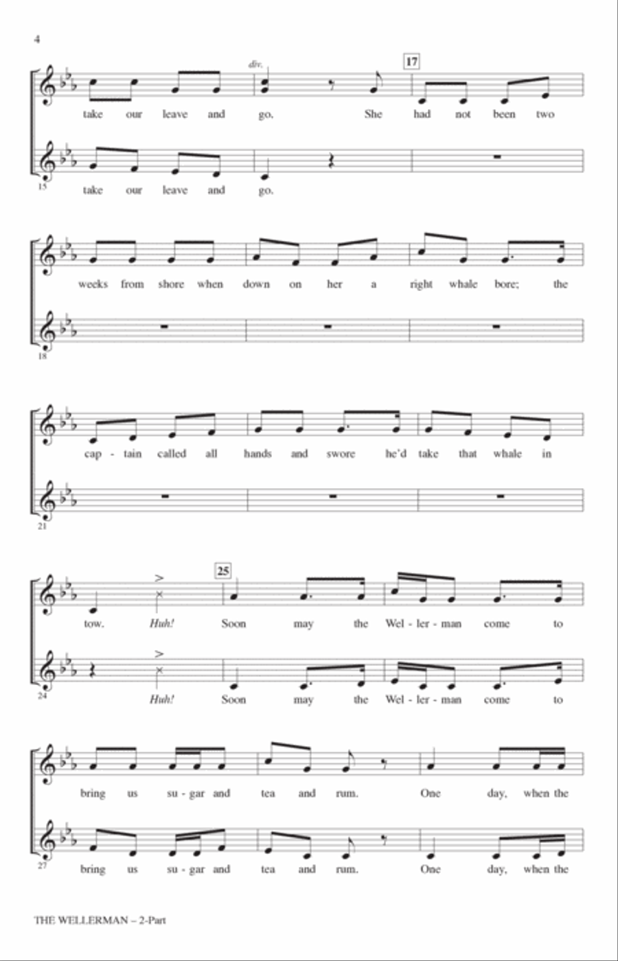 The Wellerman (arr. Roger Emerson) A Cappella scores gallery preview page 2