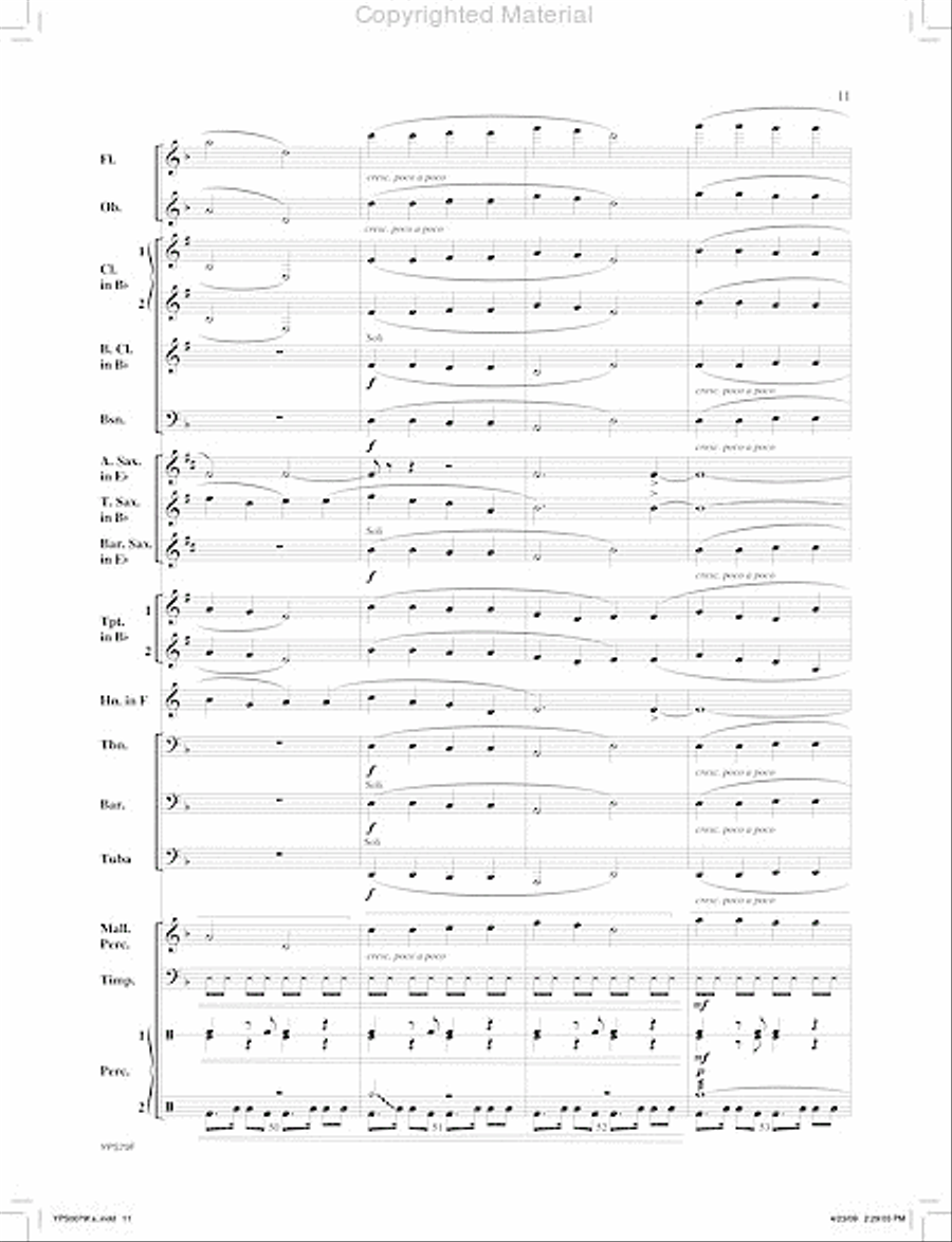 Whispering Pines Concert Band scores gallery preview page 12