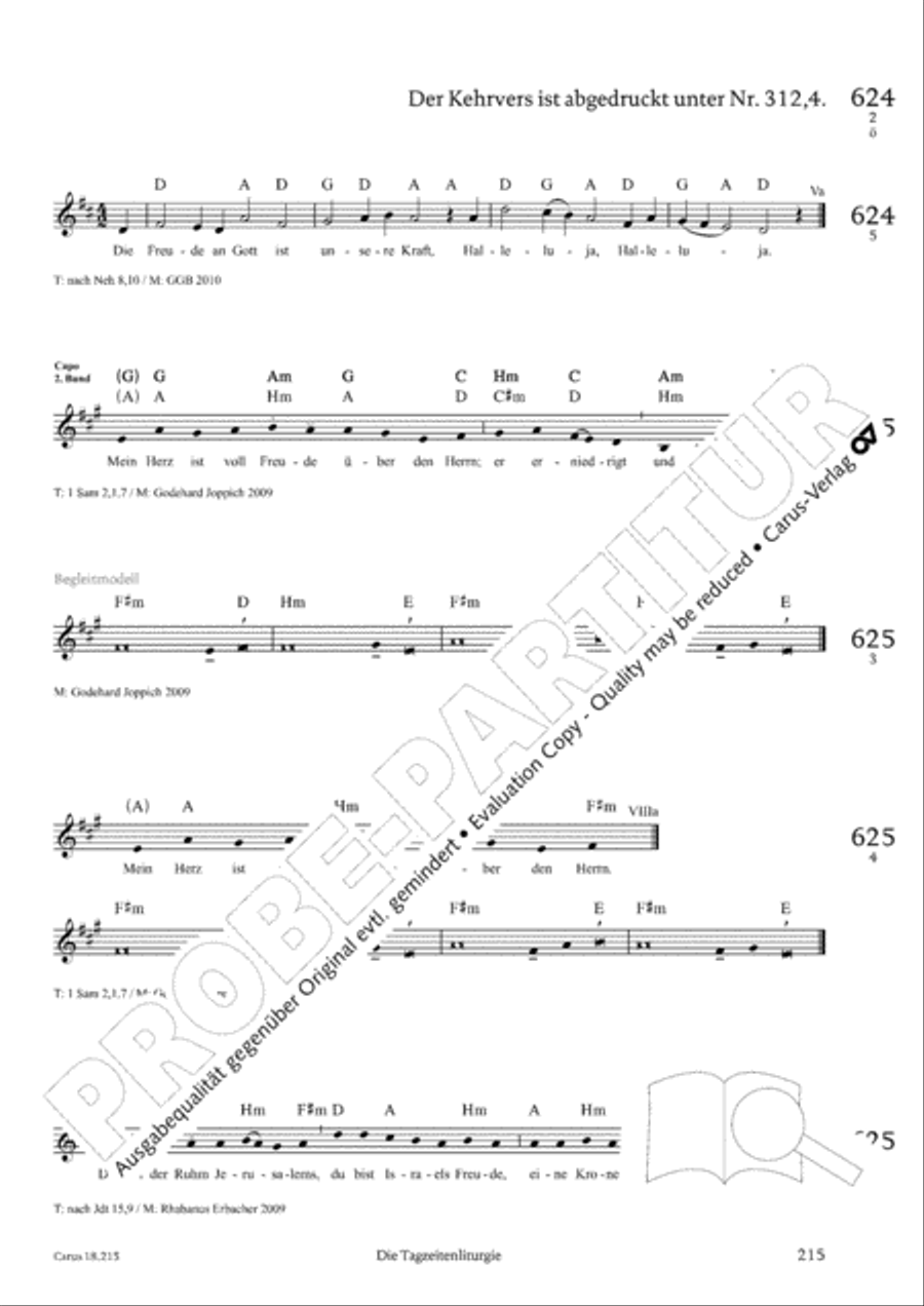 Gitarrenbuch zum Gotteslob Guitar scores gallery preview page 199