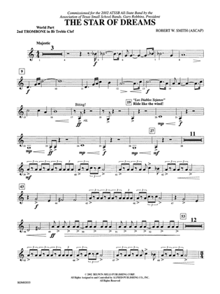 The Star of Dreams: (wp) 2nd B-flat Trombone T.C.