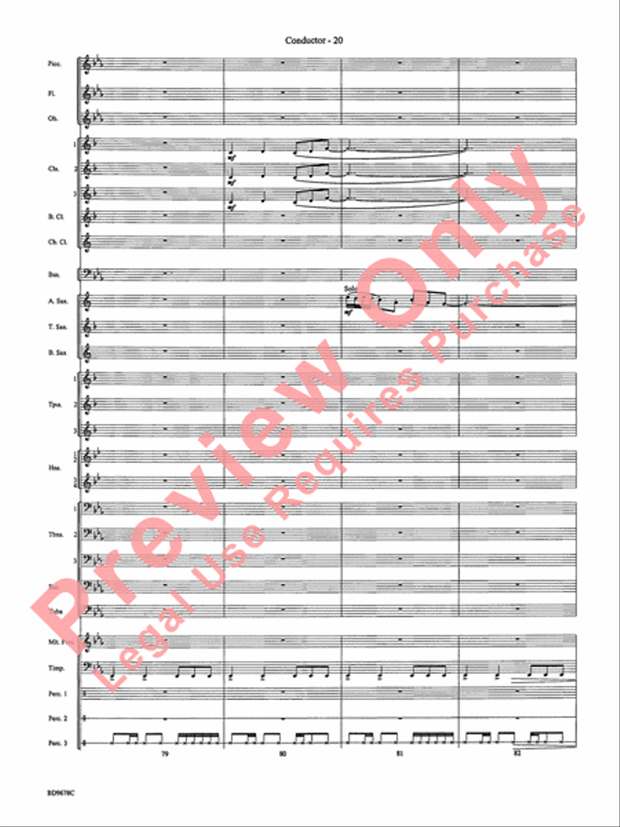 Through the Vulcan's Eye Concert Band scores gallery preview page 23