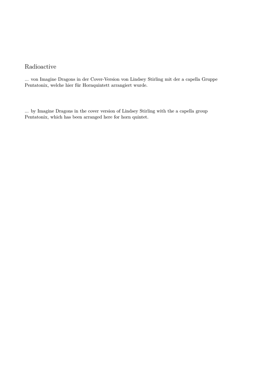 Radioactive Radioactive Brass Quintet scores gallery preview page 4