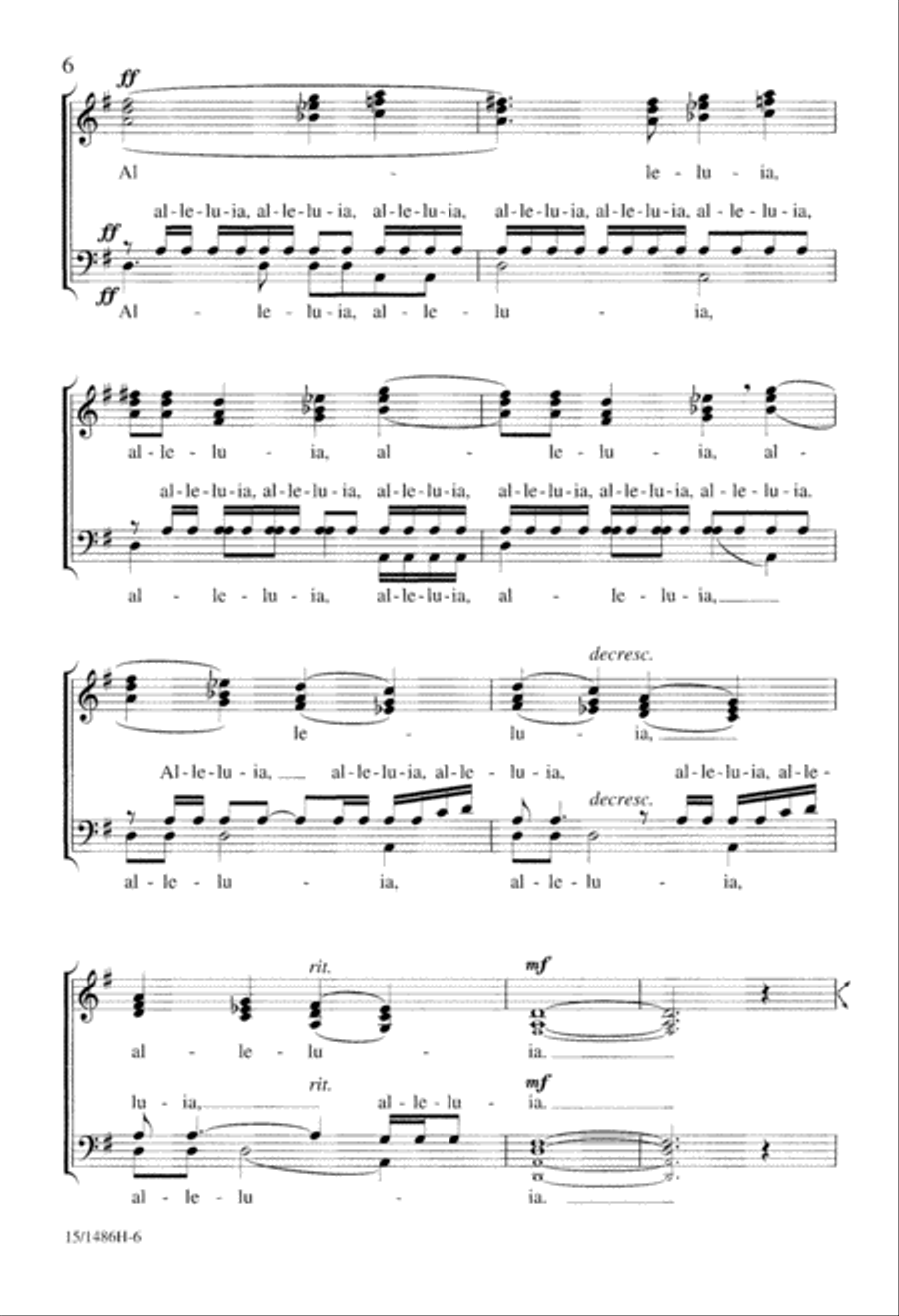 Alleluia 4-Part scores gallery preview page 6