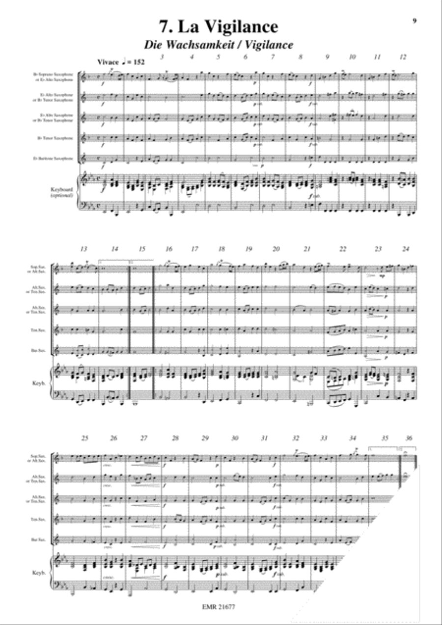 12 Heroic Marches 12 Heroic Marches Saxophone Quintet scores gallery preview page 9
