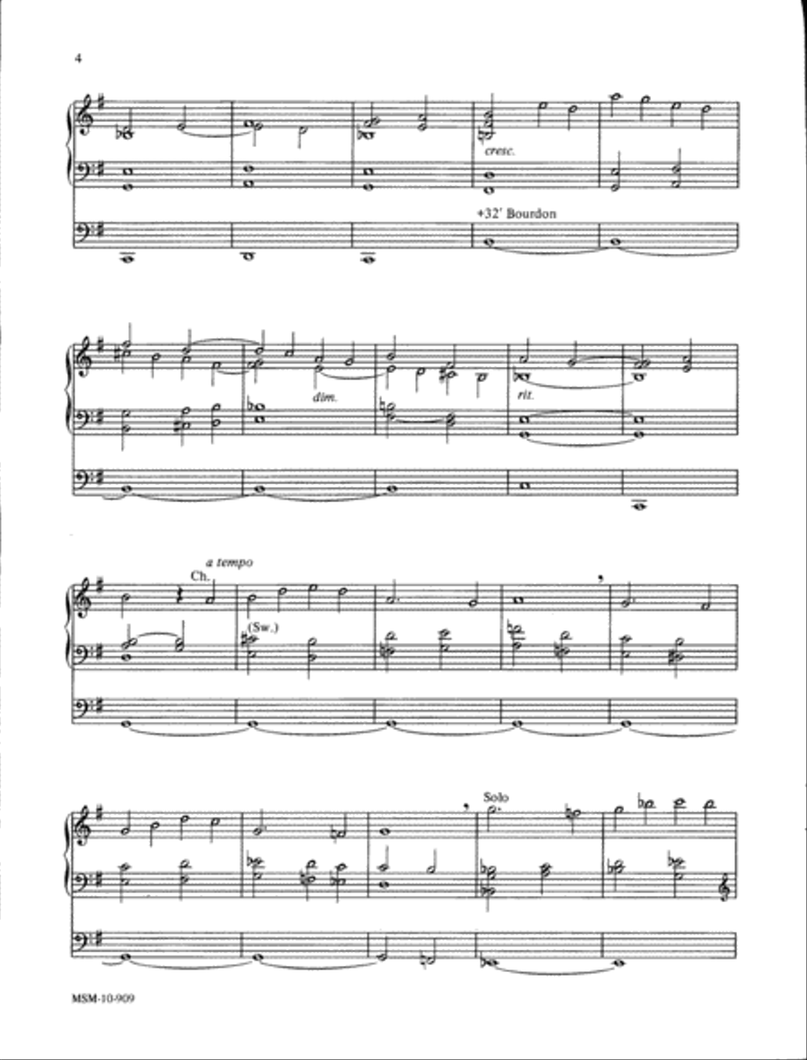 Four Lyrical Pieces for Organ Organ Solo scores gallery preview page 3