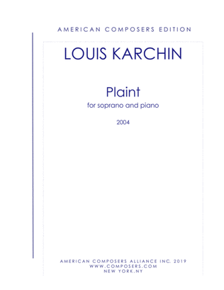 [Karchin] Plaint