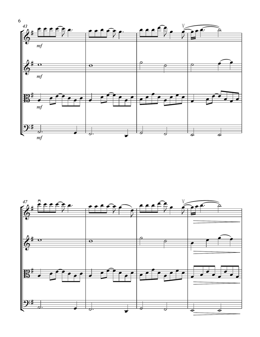 Shallow String Quartet scores gallery preview page 6